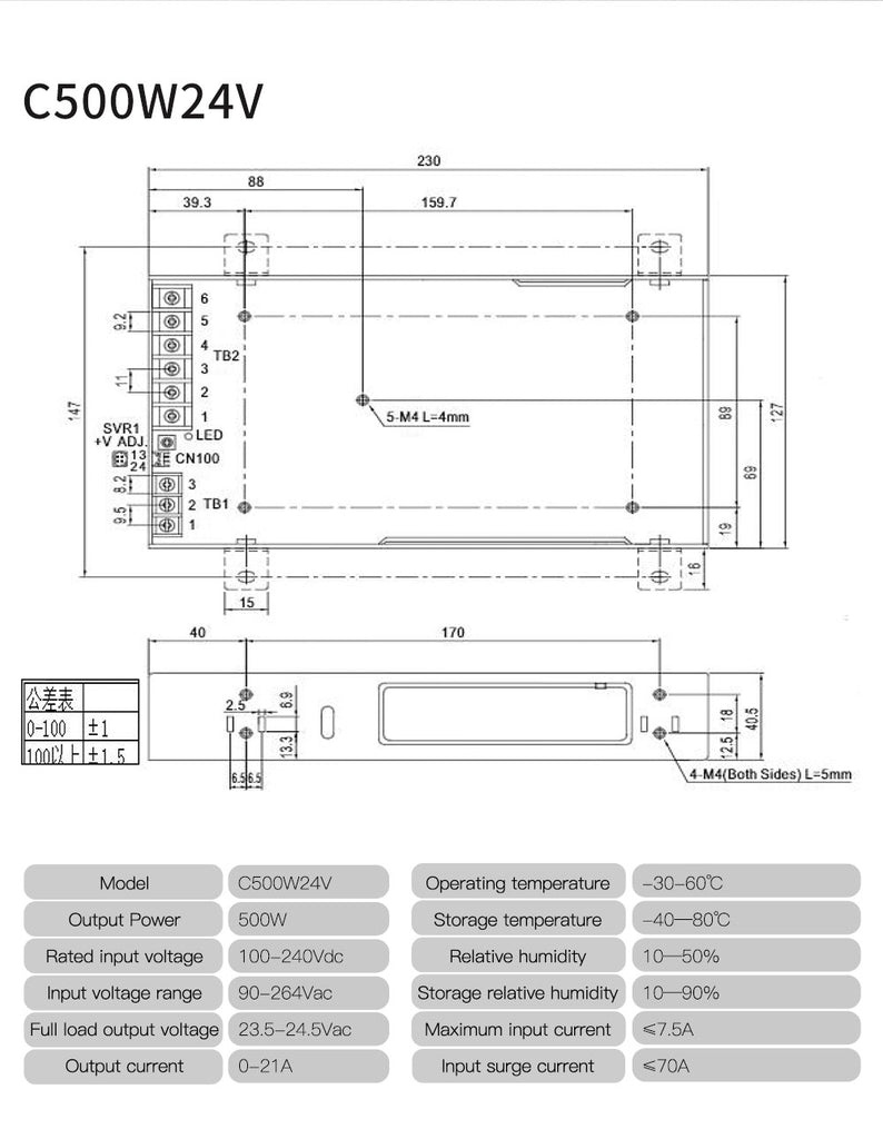 24V15A360W Switching Power Supply Blu-5  Blu-3 Printer Adapter Led Strip Light Transformer 12v For 3d Printer Part CL-C/P360W24V